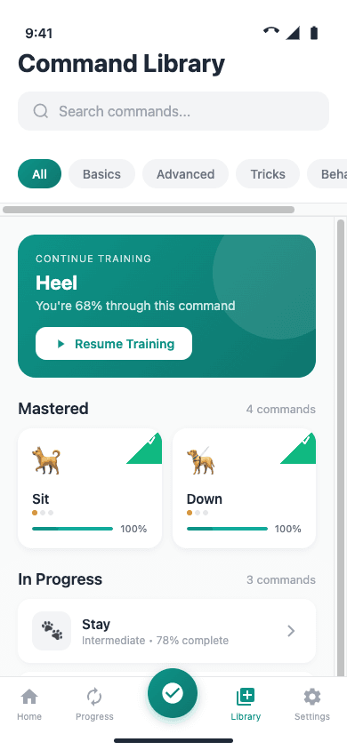 Command Library screenshot